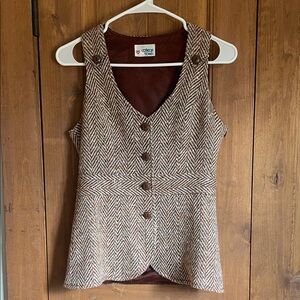 Vintage tweed vest